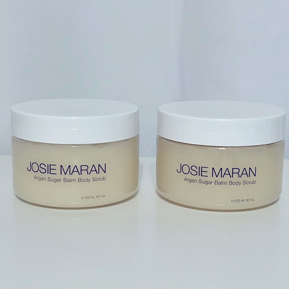 JOSIE MARAN Argan Sugar Balm Body Scrub Soft Jasmine 18 oz. Set of 2
